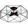 Modo Lighting Semi Flush Mount Ceiling Light 4-Light Black Metal Cage Ceiling Light Fixture Rustic Industrial Decor Lamp for Living Room Kitchen Hallway Farmhouse Lighting E26 (Black) Modo Lighting Semi Flush Mount Ceiling Light 4-Light Black Metal Cage Ceiling Light Fixture Rustic Industrial Decor Lamp for Living Room Kitchen Hallway Farmhouse Lighting E26 (Black)