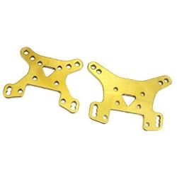 F Fityle 2-Pack Metal Front Rear Shock Tower for 1/12 Wltoys 124019 Replaces Upgraded Part