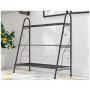 MTB 3-Tier Indoor/Outdoor Metal Plant Stand, Flower Rack, Plant Display, Bakers Rack Stand Shelf, Shoe Organizer, Multifunctional Utility Storage Organizer Pots Holder, Cold Grey