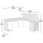 Sauder Boulevard Café L-Shaped Desk, Vintage Oak finish
