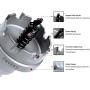 EZARC Carbide Hole Saw Heavy Duty for Stainless Steel Sheet Metal,1-3/4 Inch 44mm