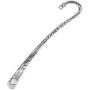 HOUSWEETY 12pc Mixed Antique Tibetan Silver Carved Hook Bookmarks [Office Product]