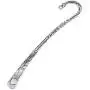 HOUSWEETY 12pc Mixed Antique Tibetan Silver Carved Hook Bookmarks [Office Product]