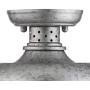 Franklin Park Rustic Farmhouse Outdoor Ceiling Light Fixture Galvanized Steel Open Cage 8 1/2'' Damp Rated for Exterior House Barn Porch Patio Deck - Franklin Iron Works