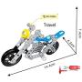 Alloy Motorcycle Building Block Toys, Creative Metal, Simulation Construction Toys Sets STEM Learning Toys, Best Gifts for Boys and Girls.