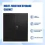 INTERGREAT Locking Metal Storage Cabinet with Doors, Lockable Steel Storage Cabinet with Lock and Shelves, Heavy Duty Metal Cabinet for Office, Garage, Home, Shop, Basement (Black) INTERGREAT Locking Metal Storage Cabinet with Doors, Lockable Steel Storage Cabinet with Lock and Shelves, Heavy Duty Metal Cabinet for Office, Garage, Home, Shop, Basement (Black)