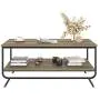 HOMECHO Industrial Coffee Table, 2-Tier Wood and Metal Rustic Cocktail Table with Storage Shelf, for Living Room Office, Easy Assembly, Brown 43 inch HOMECHO Industrial Coffee Table, 2-Tier Wood and Metal Rustic Cocktail Table with Storage Shelf, for Living Room Office, Easy Assembly, Brown 43 inch