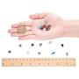 PH PandaHall 1 Box Chip Gemstone Beads Crushed Pieces Stone Irregular Shaped Beads with Tibetan Style Alloy Spacer Beads for Earring Bracelet Necklace Tree of Life Making Mixed Colors