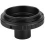 Serounder Astronomical Telescope Eyepiece Adapter, Metal Detachable Adapter Converter for 0.965inch T Mount Astronomical Telescope Eyepiece for Canon EOS Mount SLR Camera