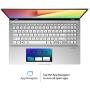 ASUS Vivobook S15 S532 Thin & Light Laptop, 15.6” FHD, Intel Core i5-10210U CPU, 8GB DDR4 RAM, 512GB PCIe SSD, Windows 10 Home, Ir Camera, S532FA-DH55, Transparent Silver-Metal
