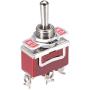 Etopars 3 X Heavy Duty 20A 125V 15A 250V SPDT 3 Terminal Pin (ON)/OFF/(ON) Momentary Rocker Toggle Switch Flick Metal