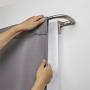 Umbra Twilight Double Curtain Rod Set – Wrap Around Design is Ideal for Blackout or Room Darkening Panels, 88-144 Inch (224-366cm), Nickel