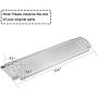 Hisencn Grill Repair Parts Kit for Nexgrill 5 Burner 720-0888, 720-0888N, 4 Burner 720-0830H Stainless Steel Pipe Burner Tube and Heat Heat Shield Tent Plates Flame Tamers Replacement (Silver)
