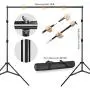 Julius Studio Premium Photo & Video 10 ft. Wide Backdrop Stand (122 x 86 inch) Background Support System Kit with Spring Clamp, Sand Bag, Carry Bag, Photography Studio, JSAG283 Julius Studio Premium Photo & Video 10 ft. Wide Backdrop Stand (122 x 86 inch) Background Support System Kit with Spring Clamp, Sand Bag, Carry Bag, Photography Studio, JSAG283