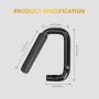 Auxmart Front Grab Handle Grab Bar for 2007-2017 Jeep Wrangler 2/4 Door - Pair