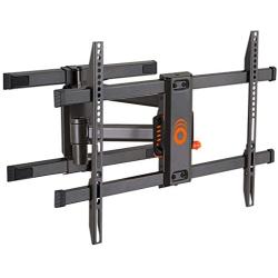 ECHOGEAR Full Motion Articulating TV Wall Mount Bracket for TVs Up to 82'' - Smooth Extention, Swivel, & Tilt - Wall Template for Easy Install - Centers & Levels After Mounting Plus Hides Your Cables