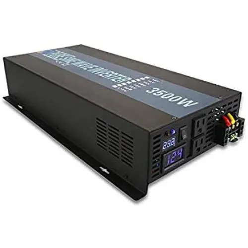 WZRELB Full Power Endurable 3500W 12VDC to 120VAC 60HZ US DUAL OUTLETS LED DISPLAY PURE SINE WAVE INVERTER Power Converter, (RBP350012B1) WZRELB Full Power Endurable 3500W 12VDC to 120VAC 60HZ US DUAL OUTLETS LED DISPLAY PURE SINE WAVE INVERTER Power Converter, (RBP350012B1)