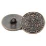 Bezelry 12 Pieces Celtic Flowers Metal Shank Buttons. 23mm (7/8 inch) (Antique Copper) Bezelry 12 Pieces Celtic Flowers Metal Shank Buttons. 23mm (7/8 inch) (Antique Copper)