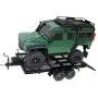 V GEBY RC Trailer, 1/10 RC Crawler Truck Spare Parts RC Wheel Type Heavy Duty Metal Trailer Dual Axle RC Model Hop-ups