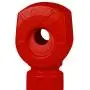Justrite 26810R Steel Heavy Duty Butt Cans Cigarette Butt Receptacle, 2.5 Gallon Capacity, 11-1/2'' Diameter x 34'' Height, Red