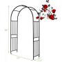 S AFSTAR Metal Garden Arch for Wedding, Plants Climbing Pergola, Decoration Arbor for Party Garden