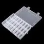 WingsShop 4 Packs of 24 Grids Plastic Storage Organizer Box with Dividers Containers Jewelry Storage Box for Beads Earrings Necklaces Rings Metal Parts Accessories Screws