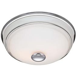 Hunter 81021 Ventilation Victorian Bathroom Exhaust Fan and Light Combination, Silver (Bathroom Vent Fan, Exhaust Fan)