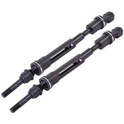 RC Car Drive Shaft, Metal Front Rear Drive Shaft Transmission Shaft Accessory Parts Compatible with Traxxas Slash Huan Qi 727 Truck Car(Front)
