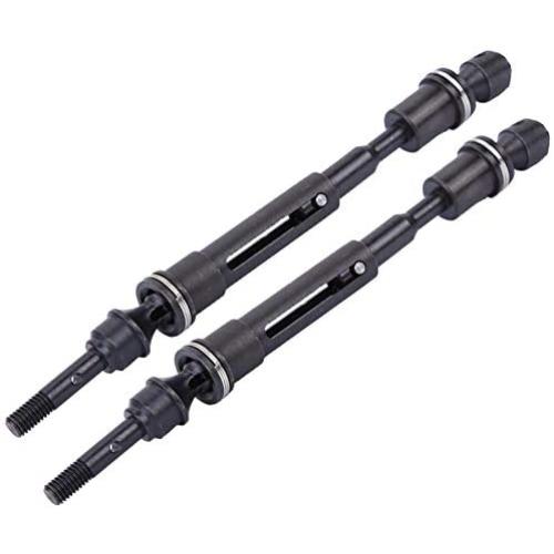 RC Car Drive Shaft, Metal Front Rear Drive Shaft Transmission Shaft Accessory Parts Compatible with Traxxas Slash Huan Qi 727 Truck Car(Front)