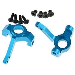 2pcs 1/10 RC Car Aluminum Alloy Blue Front Knuckle for AXIAL SCX10 Arm Upright Steering SCX10 Metal