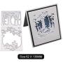 MosBug Christmas Deer Metal Dies Cuts for Card Making， Stencil DIY Scrapbooking Album Stamp Paper Card Embossing Craft Decor