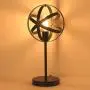 Upgrade Industrial Globe Table Lamp, Metal Spherical Desk Lamp for Nightstand, Vintage Edison Reading Lamp for Bedroom, Living Room, Dorm, E26 by LIUSUN LIULU