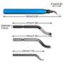 STARVAST 30Pcs Metal Deburring Tool, Deburring Blades Kit with Swivel Handle, Pipe Deburring Tool for Soft Metal (Aluminum, Copper), Wood, Plastic and Steel Burr Removing