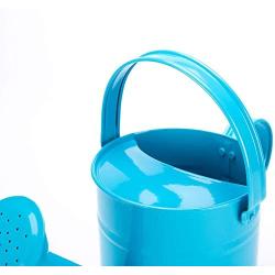 Sungmor 1.5L (or 51oz) Blue Metal Watering Can - Kids Children Garden Outdoor Watering Bucket - Small Portable Indoor Watering Equipment with Anti-Rust Powder Coating Treatment and Beautiful Color