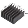 30pcs Aluminum Heatsink 14x14x6mm / 0.55x0.55x0.24 inches with Thermal Conductive Adhesive Tape for Raspberry pi Electronic Chip MOS IC Diode Triode Cooling Heat Dissipation