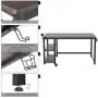 HOMECHO Industrial Computer Desk with 2 Shelves, 55 inch Writing Desk with Storage, Wood Laptop Study Table with Headphone & Cup Holder for Home Office, Sturdy Metal Frame, Easy Assembly, Dark Brown HOMECHO Industrial Computer Desk with 2 Shelves, 55 inch Writing Desk with Storage, Wood Laptop Study Table with Headphone & Cup Holder for Home Office, Sturdy Metal Frame, Easy Assembly, Dark Brown