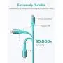 Xcentz iPhone Charger 10ft, MFi Certified Lightning Cable, Braided Nylon High-Speed iPhone Cable with Premium Metal Connector for iPhone 11/X/XS/XR/XS Max/8/7/6/5S/SE, iPad Pro/Mini/Air, Blue
