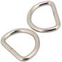 RDEXP Sliver Metal D Ring Loop Ring for Bags Belt Buckle Straps Pack of 20