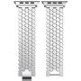NNHF Compatible with Apple Watch Strap 38/40 / 42 / 44mm Fish-Scale Pattern Stainless Steel Honeycomb Metal Steel Jewelry Buckle Watch Band Compatible with Apple Watch Series 5 4 3 2 1
