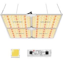 SPIDER FARMER SF-4000 LED Grow Light 5x5 Coverage Compatible with Samsung LM301B Diodes Dimmable Commercial Grow Lights for Indoor Plants Full Spectrum 3000K 5000K 660nm 760nm IR 1212pcs LEDs