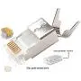 VBOR CAT7 Large Connector RJ45 Shielded Connector RJ45 Plug 50μ-Gold Plated Modular Plug 2 Piece Set for CAT7 Ethernet Cable (50 Pieces Pack) VBOR CAT7 Large Connector RJ45 Shielded Connector RJ45 Plug 50μ-Gold Plated Modular Plug 2 Piece Set for CAT7 Ethernet Cable (50 Pieces Pack)