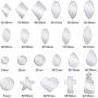 23 Pieces Earring Cutting Dies Leather Earrings Die Cuts Teardrop Leaf Die Cuts Star Rhombus Shape Metal Earring Die Cuts for Making Leather Earrings DIY Crafts