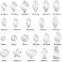23 Pieces Earring Cutting Dies Leather Earrings Die Cuts Teardrop Leaf Die Cuts Star Rhombus Shape Metal Earring Die Cuts for Making Leather Earrings DIY Crafts