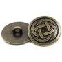 Bezelry 12 Pieces Tiny Celtic Knot Metal Shank Buttons. 20mm (3/4 inch) (Antique Brass) Bezelry 12 Pieces Tiny Celtic Knot Metal Shank Buttons. 20mm (3/4 inch) (Antique Brass)