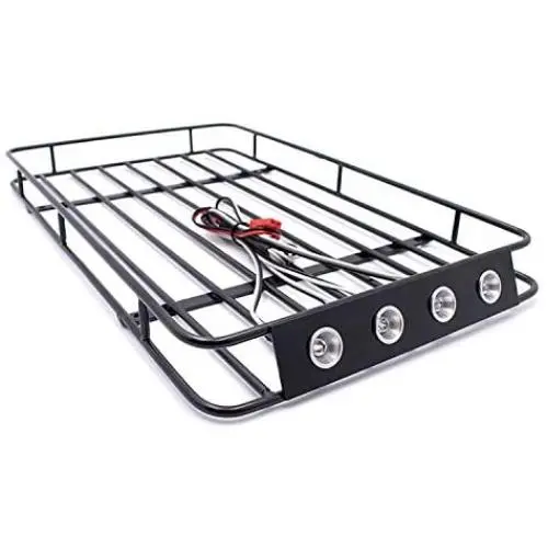 LCX Racing 1/10th RC Crawler Car Metal Roll Cage Luggage Tray Roof Rack for Axial SCX10 II 90046 TRX4 Redcat Gen8 Scout II, Upgrades Parts Accessories LCX Racing 1/10th RC Crawler Car Metal Roll Cage Luggage Tray Roof Rack for Axial SCX10 II 90046 TRX4 Redcat Gen8 Scout II, Upgrades Parts Accessories