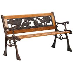 Garden Bench Park Bench for Kids Outdoor Benches Clearance Metal and Wood Benches Clearance for Patio Yard