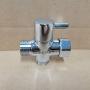 SOMDARHK T-adapter with Shut off Valve, T Adapter Bidet, Bidet Valve Adapter for toilet sprayer with Bidet T Adapter