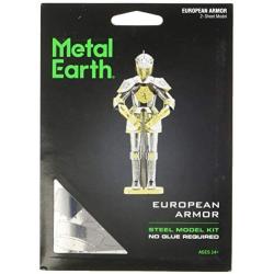 Fascinations Metal Earth European Knight Armor 3D Metal Model Kit