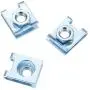 20Pcs Automotive Car License Plate Fasteners Buckle Suitable 6mm Screw Rivet Fixed Retaining Clips Metal M6 Nut U-Type Gasket