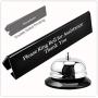 UCEC Call Bell, NO Receptionist Sign, 3.35 Inch Metal Construction Desk Service Dinner Bell, Please Ring Bell Sign for Service Assistance for Hotels, Schools, Restaurants, Reception Areas, Hospitals